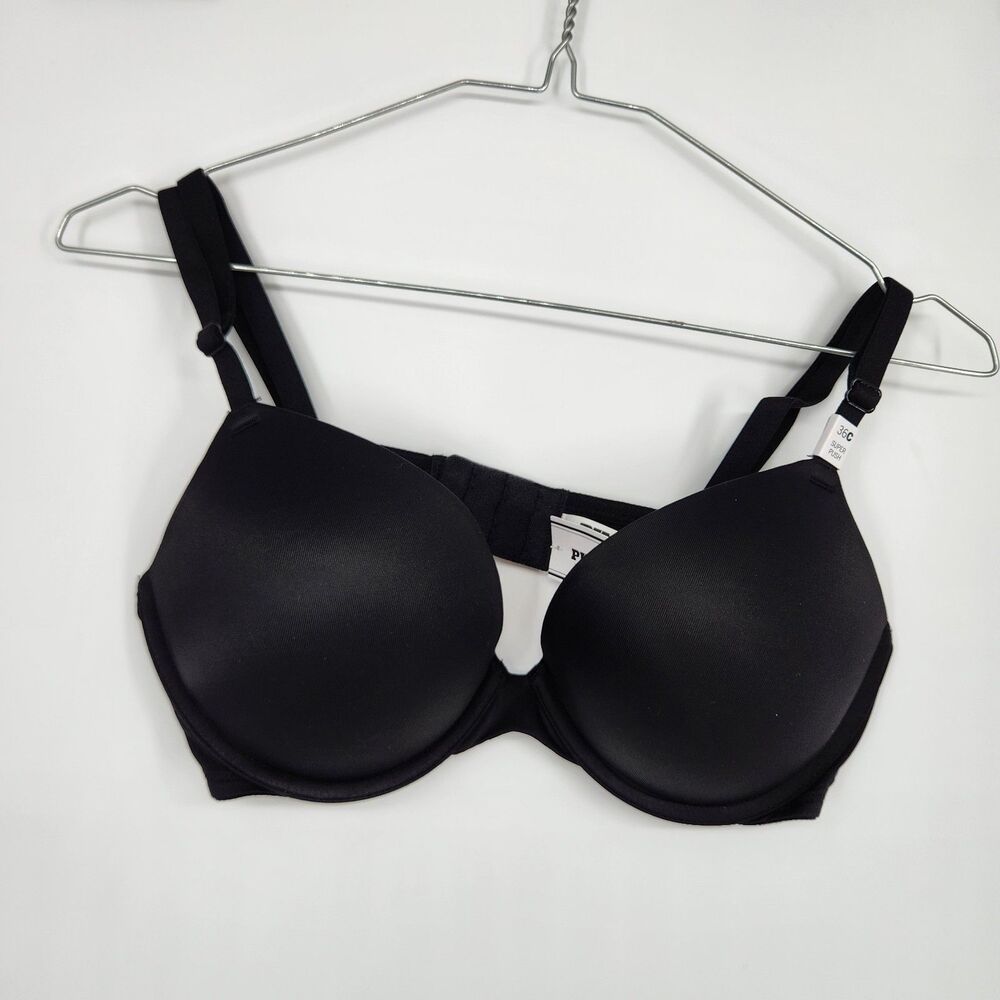 Victoria's Secret 36C Black Wear Everywhere Super Push Up Bra NWT